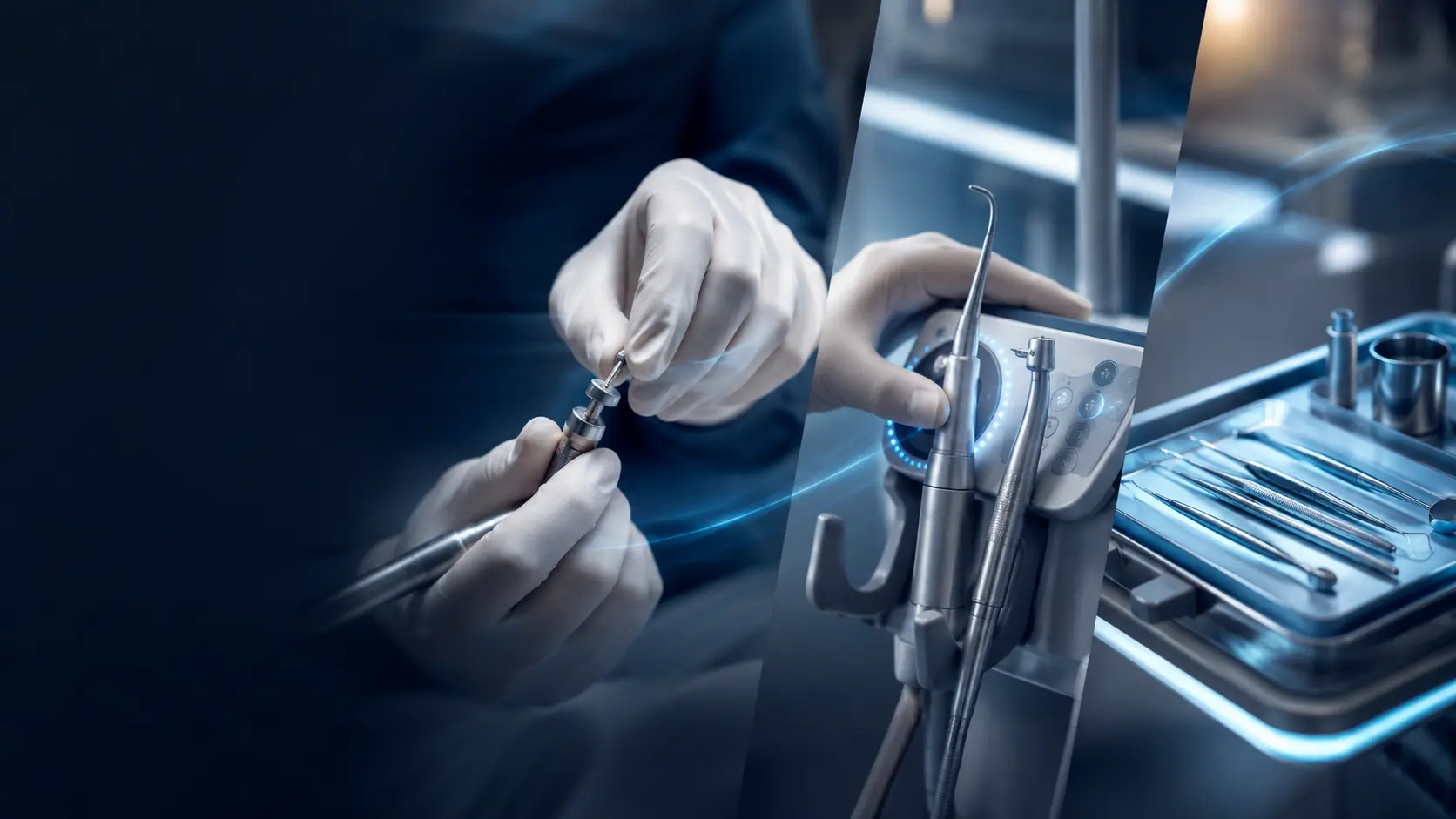 Professional dental preparation and equipment rhythm